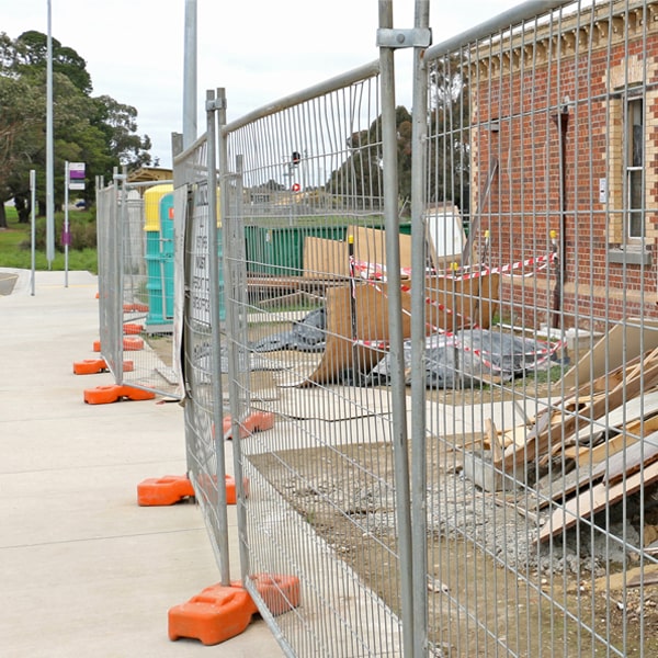 what's the procedure for booking the pickup of the temporary fence after my job or even is completed